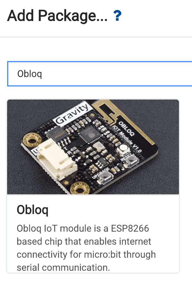 Gravity IoT Starter Kit for micro:bit Obloq abstract