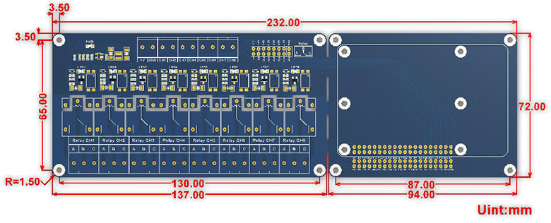Raspberry Pi 8-Channel Relay Board | Buy in Australia | WS-15423 | Core ...