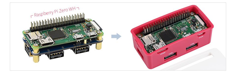 USB HUB BOX for Raspberry Pi Zero Series, 4x USB 2.0 Ports | Buy in ...