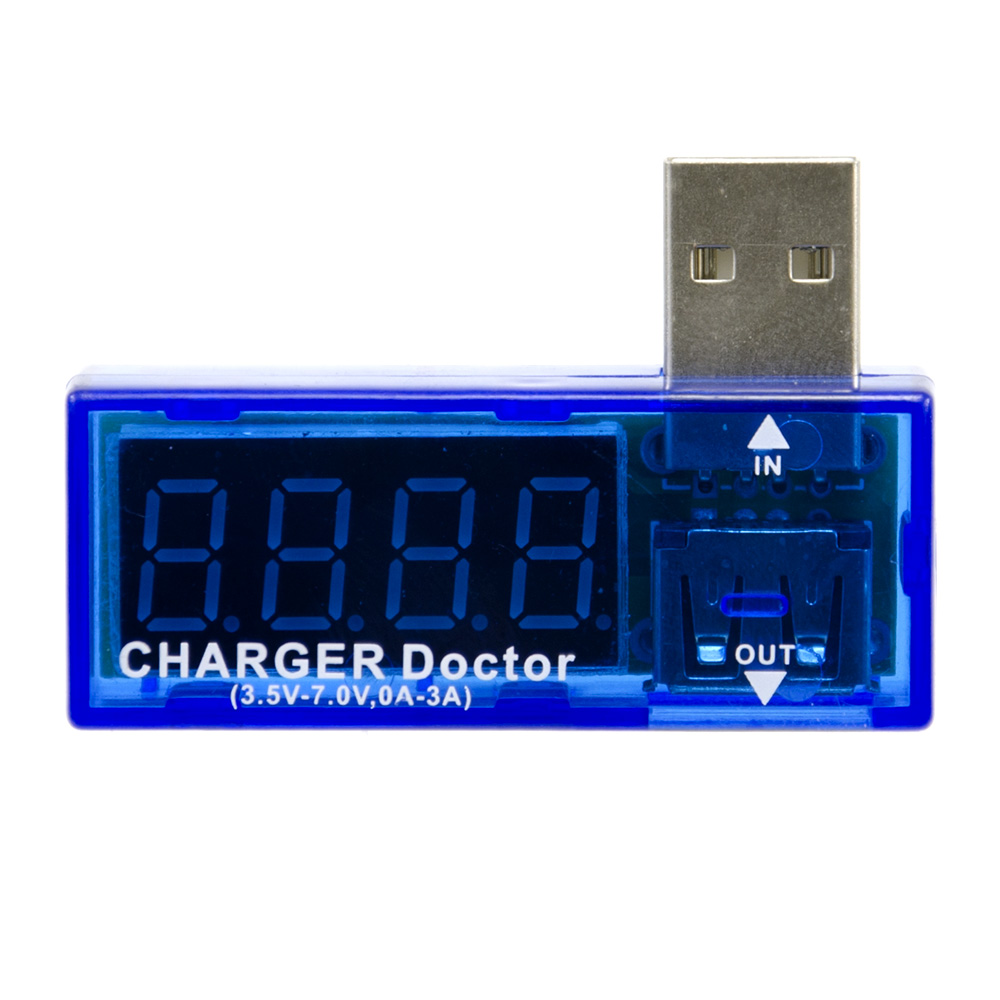 USB Charger Doctor - In-line Voltage and Current Meter (Blue) | Core  Electronics Australia