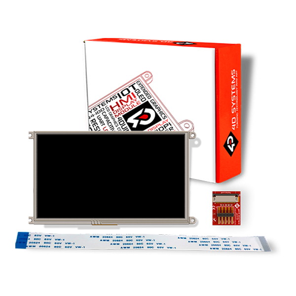 9.0 Display Module w/ Diablo16 - Resistive Touch | Sparkfun LCD-16110 ...