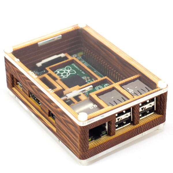 Pibo Raspberry Pi Pibow Timber for Raspberry Pi Model B+ | Buy in Australia | PI-PIBOW ...