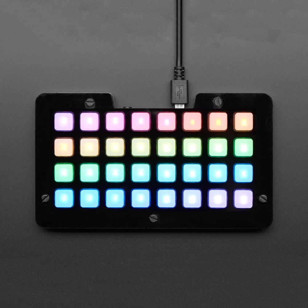 Adafruit NeoTrellis M4 with Enclosure and Buttons Kit Pack | ADA4020 ...