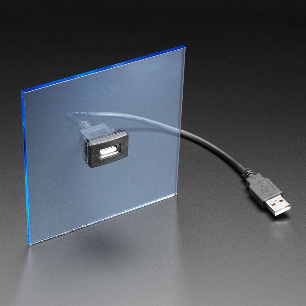 IP55 USB Dust Cover for Single Port Snap-In Panel Mount Cables
