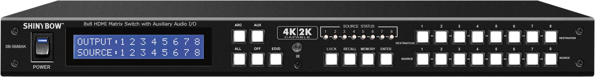 Data Matrix Switcher 4k 2k 8 In To 8 Out HDMI Matrix Switcher | Buy in Australia | AA3449 ...