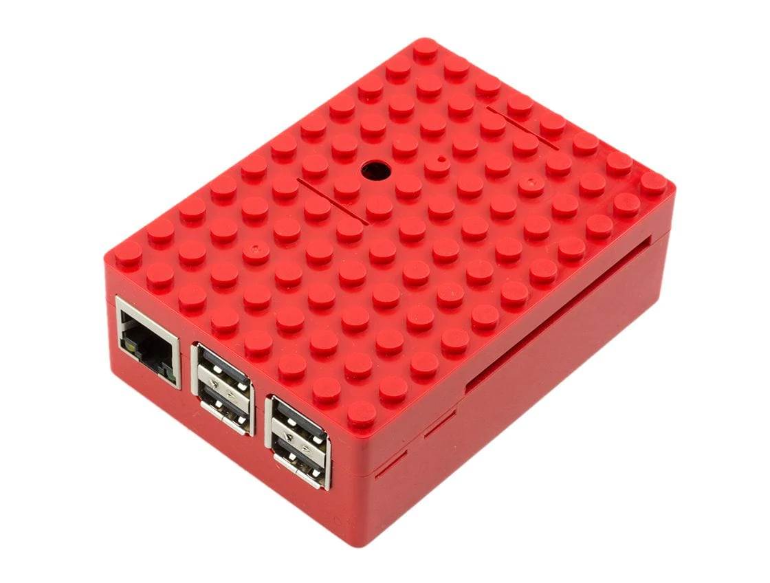 Pi-BLOX Pi3 Case - Red | The Pi Hut | Core Electronics Australia