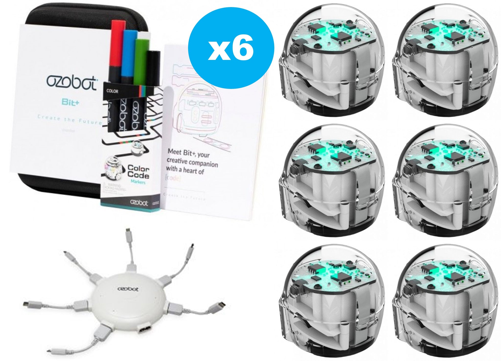Ozobot Bit+ Mini Classroom Kit - 6 Pack | Buy in Australia | CE09767 ...