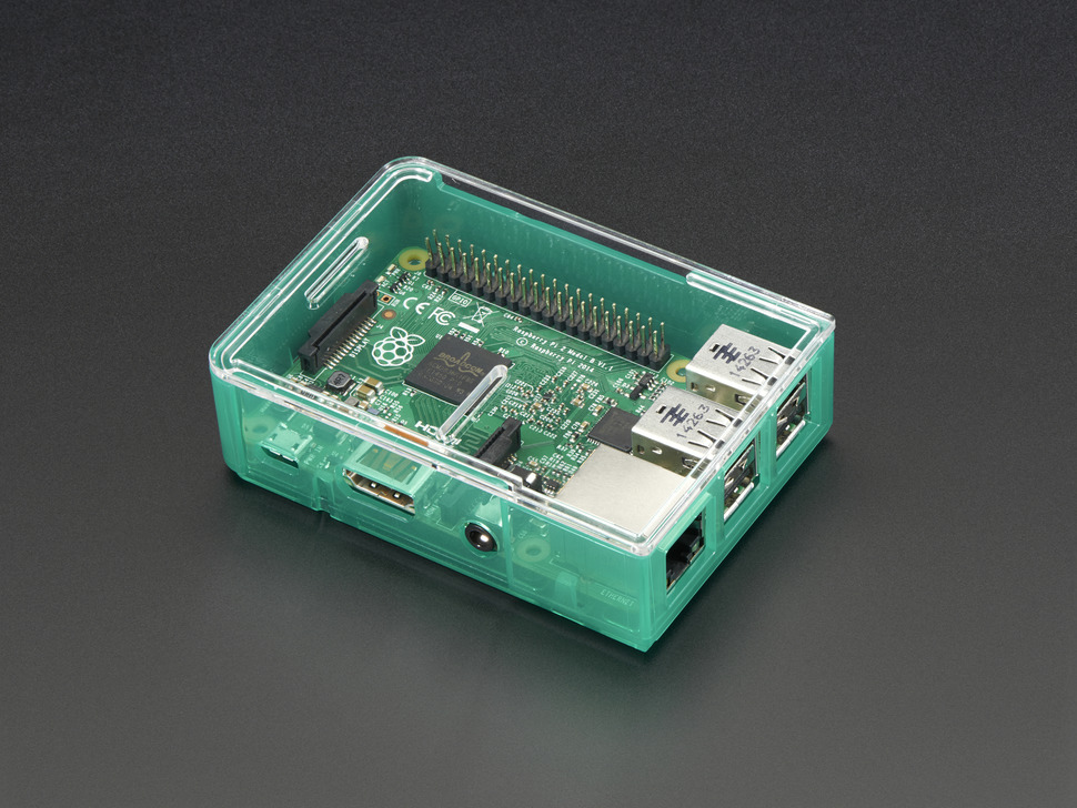 Pi Model B+ / Pi 2 Case Base - Green | Buy in Australia | ADA2251 ...