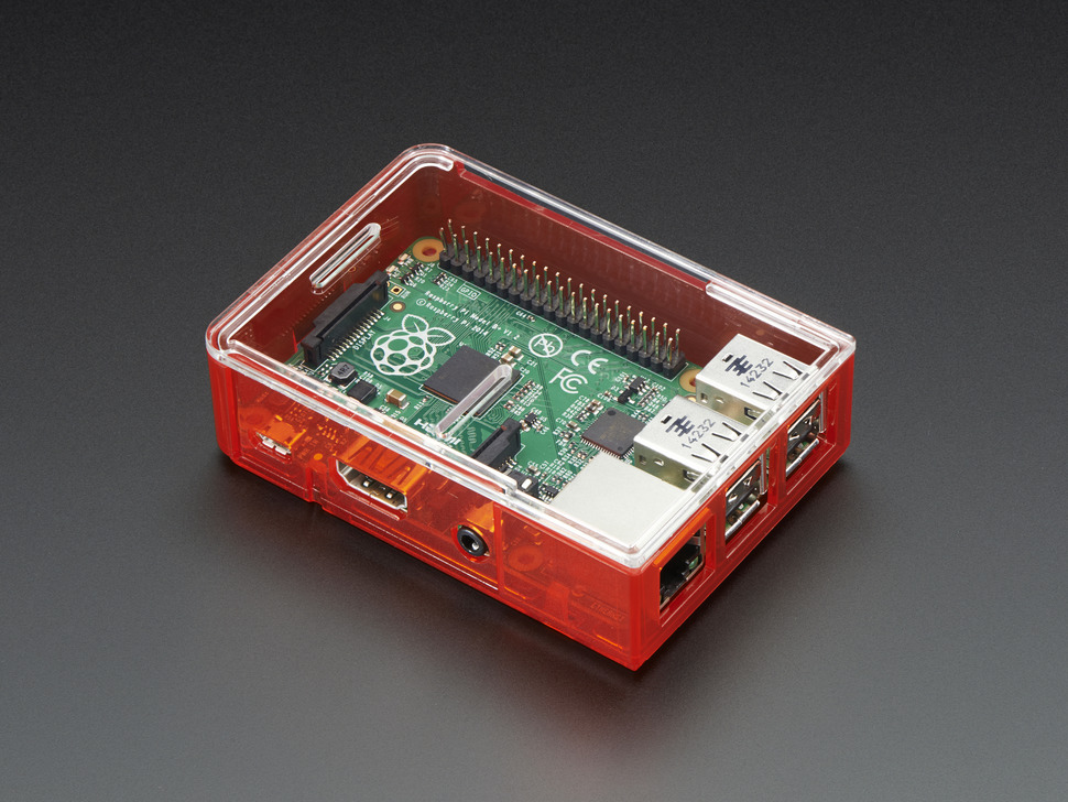 Pi Model B+ / Pi 2 Case Base - Red | Buy in Australia | ADA2334 ...
