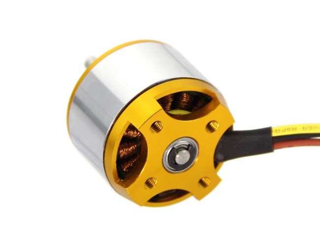 Motore Brushless EMAX XA2212 Per Droni RC, Versione 1400KV, 2-3S. Struttura 12N14P, Albero M5, Per Multirotore E Ala Fissa. In Metallo, Con Accessori. - 4