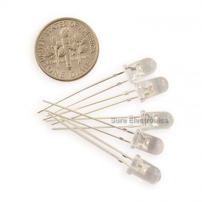 5mm 105 pcs Super Bright 7 Colors LED Pack + Free Resistors Australia
