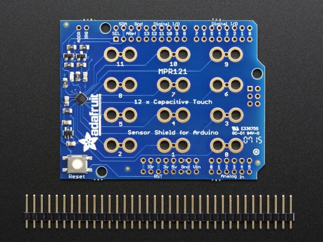 Adafruit 12 Key Code : Adafruit MPR121 12-Key Capacitive Touch Sensor ...