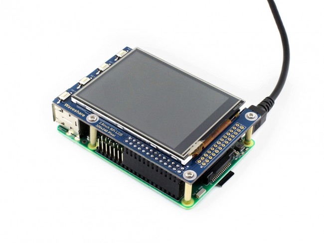 Waveshare – Écran Tactile 2,8 Pouces Pour Raspberry Pi Pico – Résolution 320x240 – 262K Couleurs – Tactile Résistif (XPT2046) – Driver ST7789 – Interface SPI