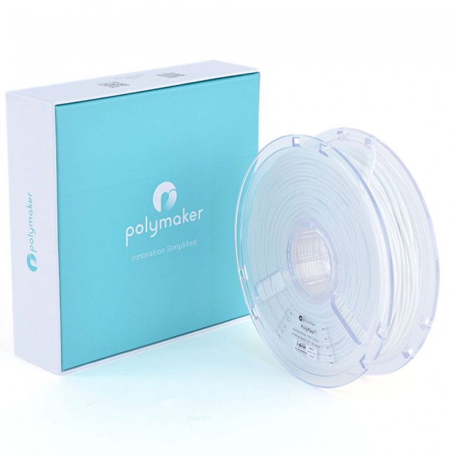 Polymaker PolyFlex White PLA Filament 750g 3mm Australia