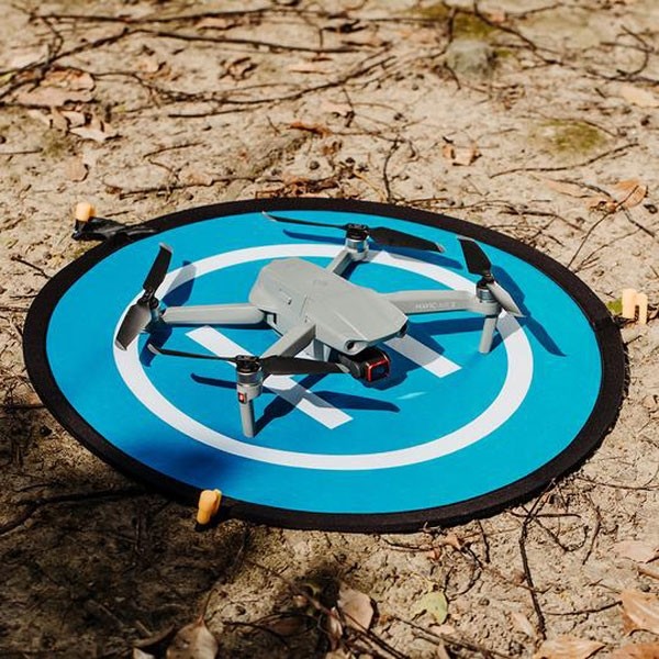 Tapis D'Atterrissage Pliable Pour Drone 75 Cm - Imperméable, Réfléchissant, Avec Piquets | Tissu Oxford, Sac De Transport Inclus - 5