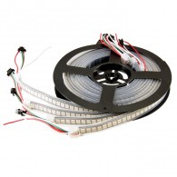 4M RGB LED Strip - WS2812B 144 Per Meter - Black Strip - Weatherproof CE04858 Core Electronics Products - In Stock - In Australia