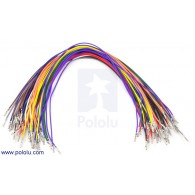 Wires with Pre-crimped Terminals 50-Piece Rainbow Assortment F-F 12" POLOLU-1803 Pololu in Australia - Express Delivery Australia Wide