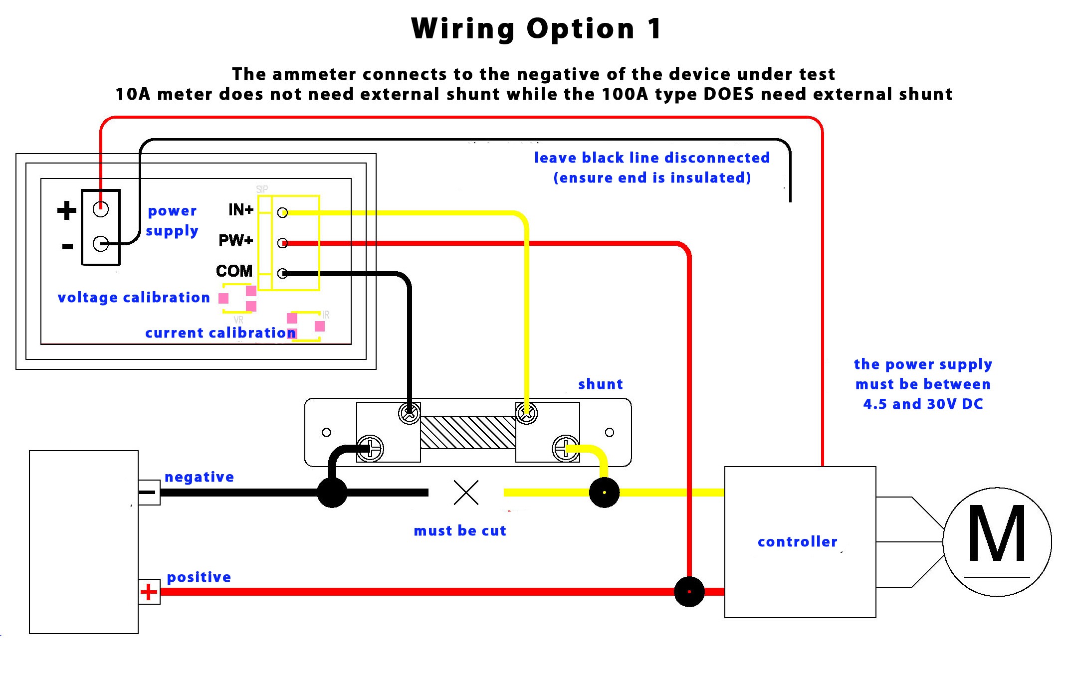 Dual Digital Display DC Voltmeter & Ammeter 0-100V 0-10A ... eaton shunt trip wiring diagram 