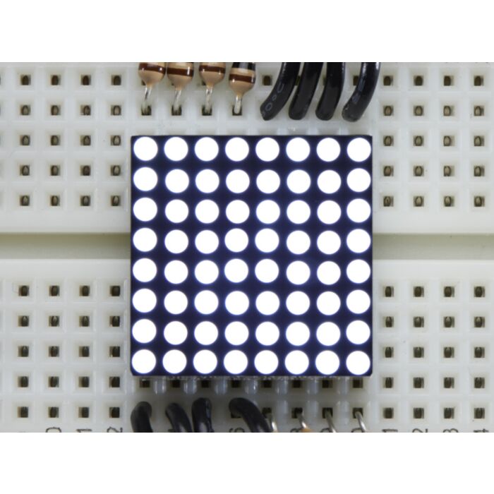 Miniature Ultra-Bright 8x8 White LED Matrix
