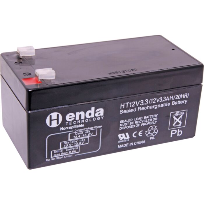 12V 3Ah Sealed Lead Acid (SLA) Battery (SKU: S5080 Image 1)
