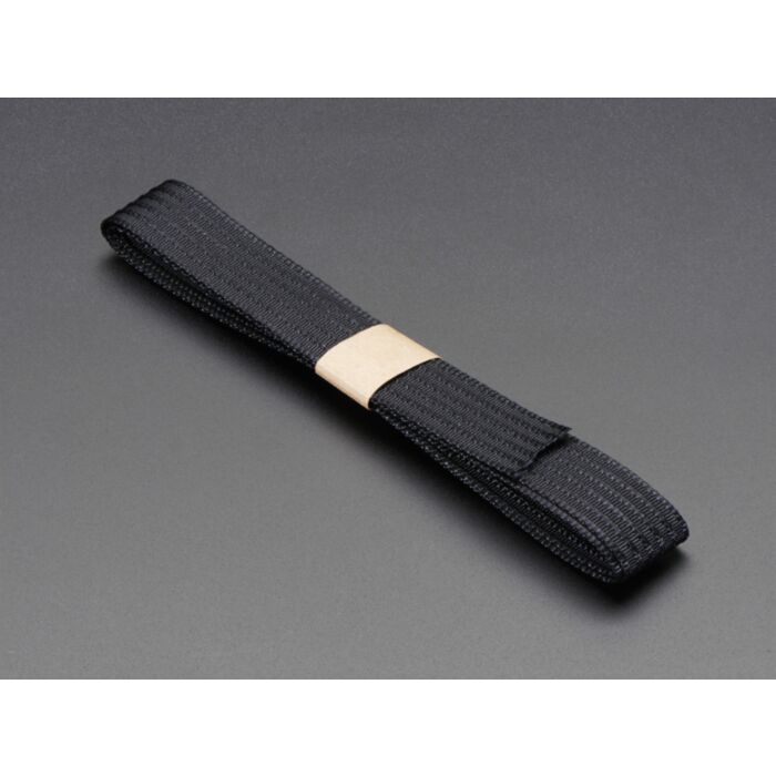 Conductive thread ribbon cable - Black - 1 yard