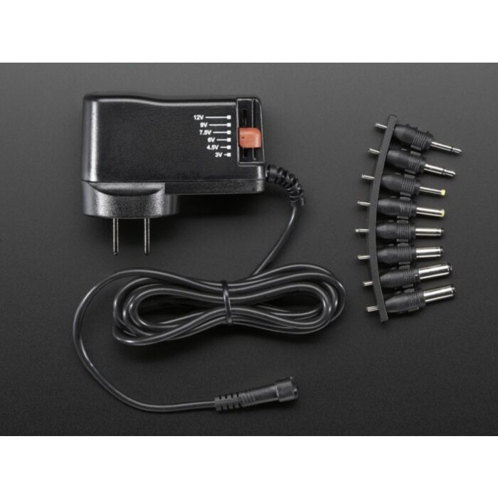 Compact Switching Power Supply - Selectable Output 3-12VDC