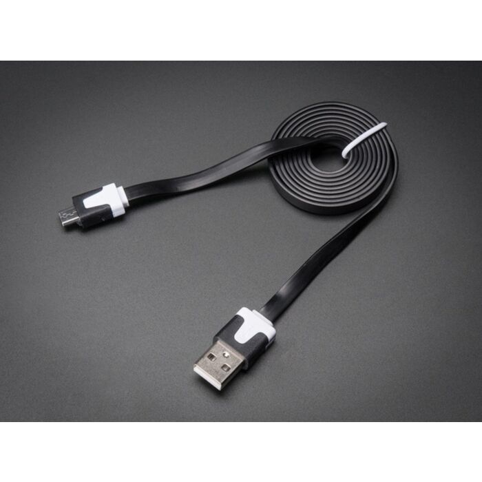 USB Noodle Cable - A/MicroB - 3ft