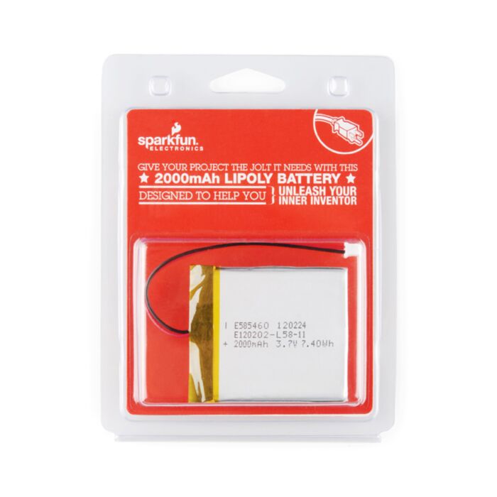 2000mAh Lithium Polymer Battery Retail