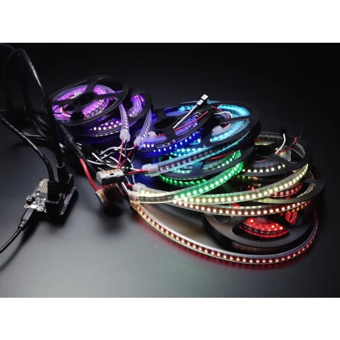 Adafruit NeoPXL8 FeatherWing for Feather M0 - 8 x DMA NeoPixels!