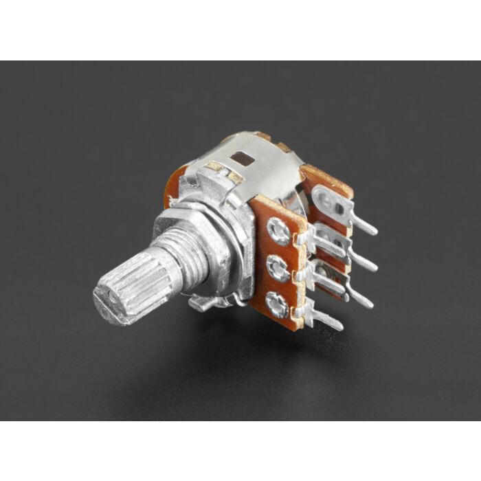 Panel Mount 10K Dual Linear Potentiometer - 10K Dual Linear