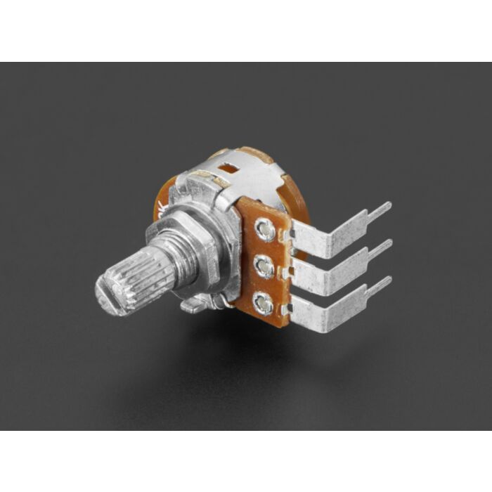 Panel Mount Right Angle 10K Linear Potentiometer w/On-Off Switch - 10K Linear w/ Switch