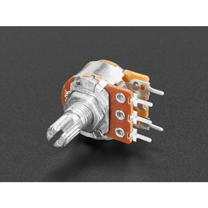 Panel Mount 10K Log Potentiometer w/ On-Off Switch - 10K Log w/ Switch