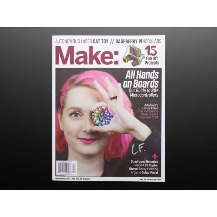 Make: Magazine - Vol 57 - Signed by Limor LadyAda Fried