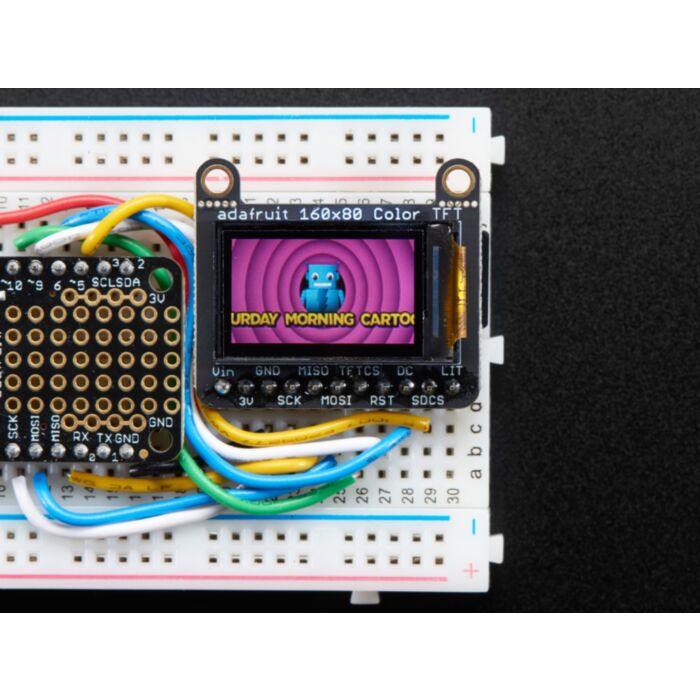 Adafruit 0.96 160x80 Color TFT Display w/ MicroSD Card Breakout - ST7735