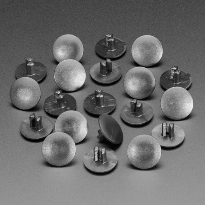 Large Short Plastic Snap Rivets - 9mm to 13mm - 10 pack