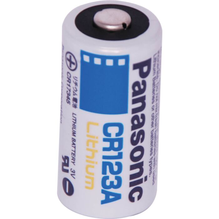 3V CR123A Panasonic Lithium Battery (SKU: S4992A Image 1)
