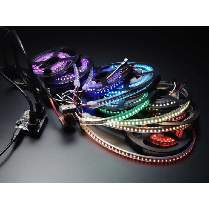Adafruit NeoPXL8 FeatherWing for Feather M4 - 8 x DMA NeoPixels!