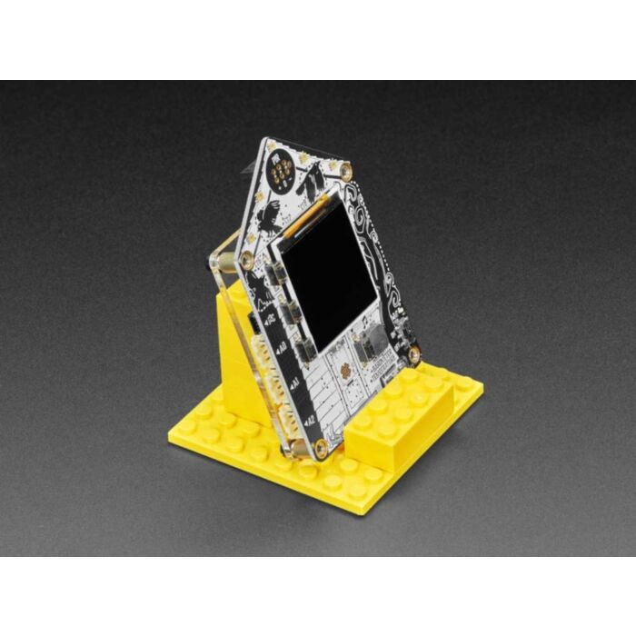 Adafruit FunHouse Mounting Plate and Yellow Brick Stand