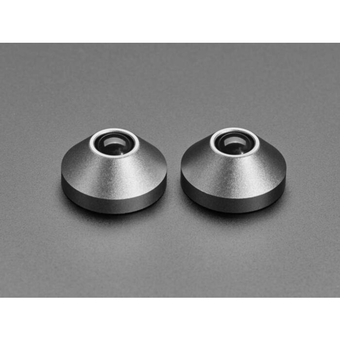 Gray Anodized Aluminum Bumper Feet - Pack of 2