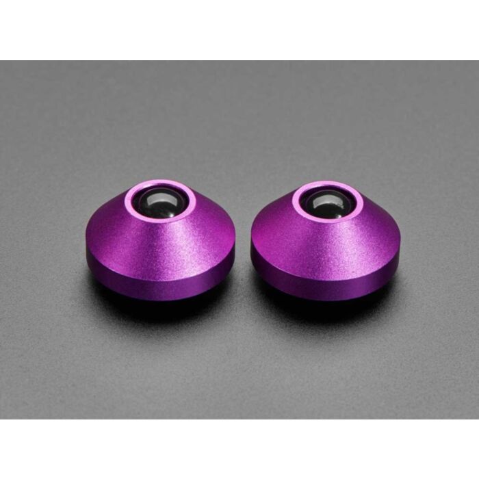 Purple Anodized Aluminum Bumper Feet - Pack of 2