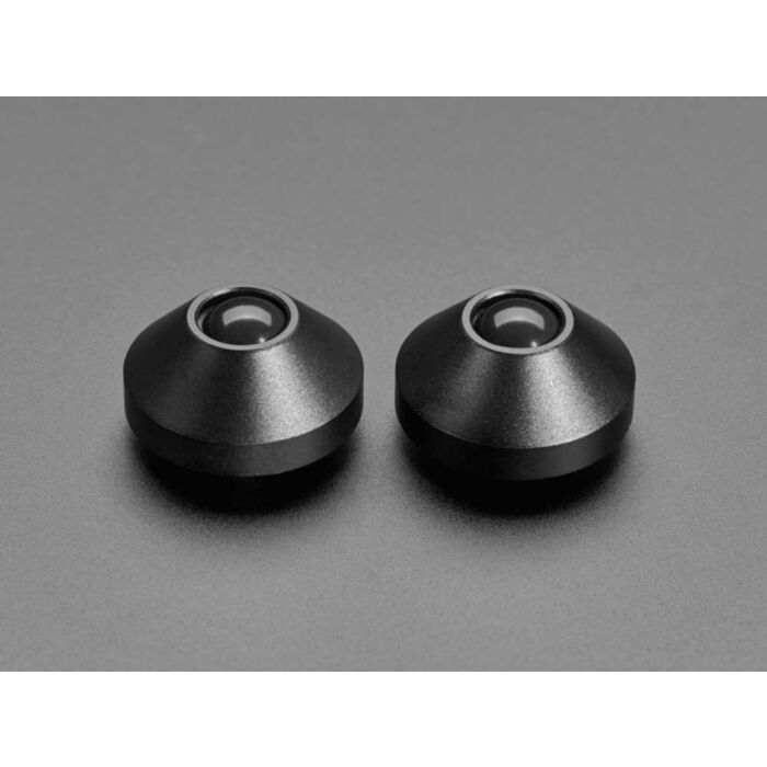 Black Anodized Aluminum Bumper Feet - Pack of 2