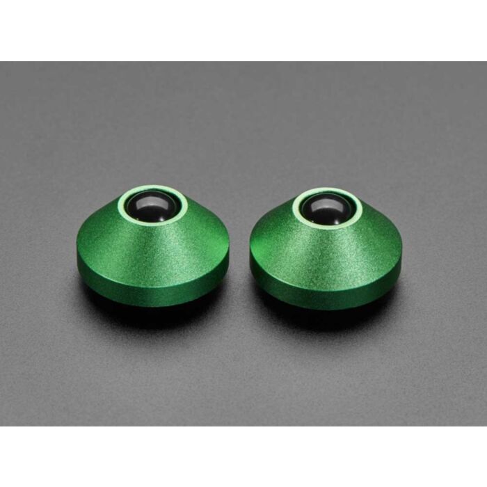 Green Anodized Aluminum Bumper Feet - Pack of 2