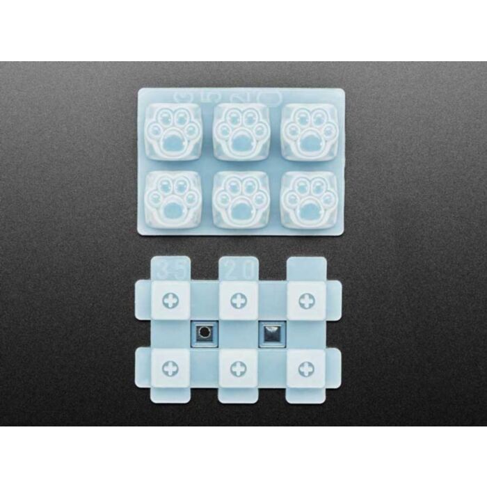 Kitty Paw Silicone Keycap Molds - MX Compatible Switches