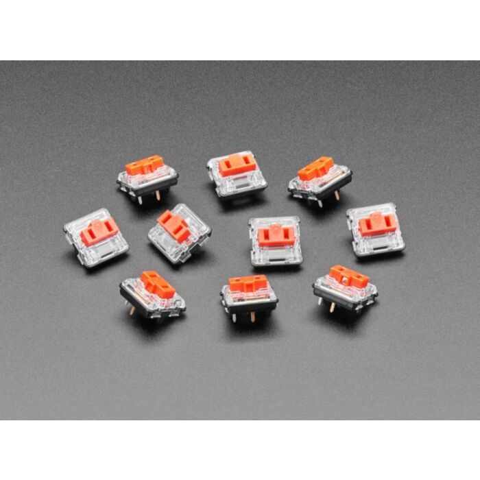 Kailh CHOC Low Profile Red Linear Key Switches - 10-pack