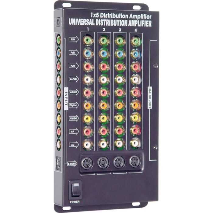 5 Way AV Distribution Amplifier (SKU: S9864 Image 1)