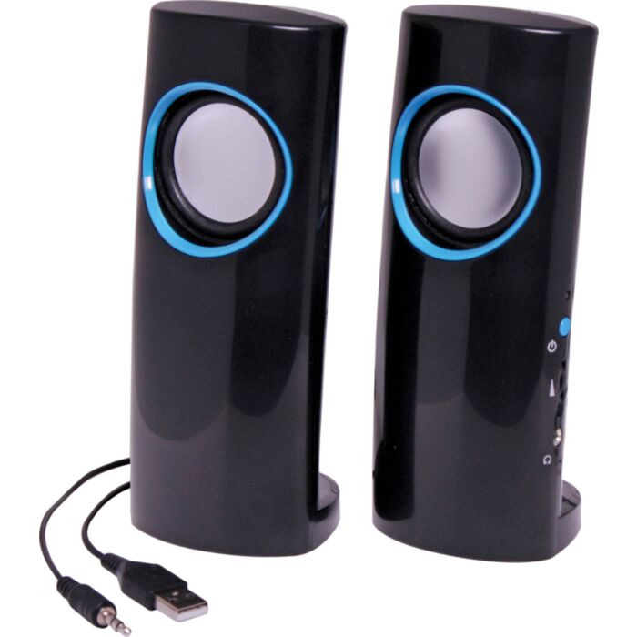 6W USB Stereo Desktop Computer Speakers (SKU: D0806A Image 1)