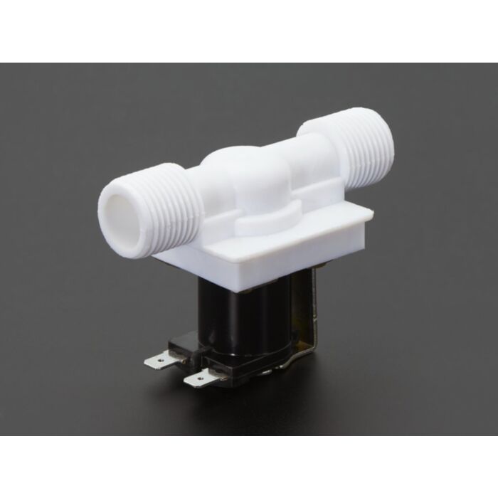 Plastic Water Solenoid Valve - 12V - 1/2 Nominal