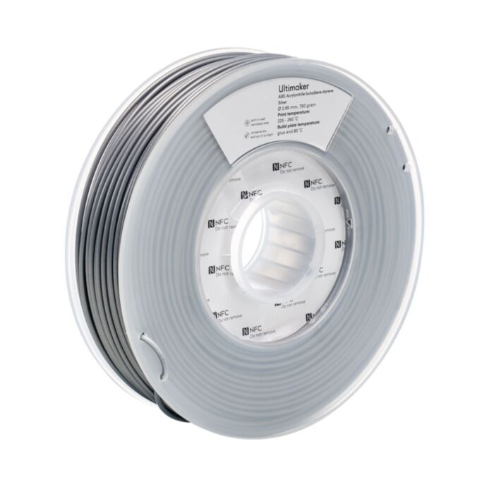 Ultimaker Silver ABS 750g 3mm