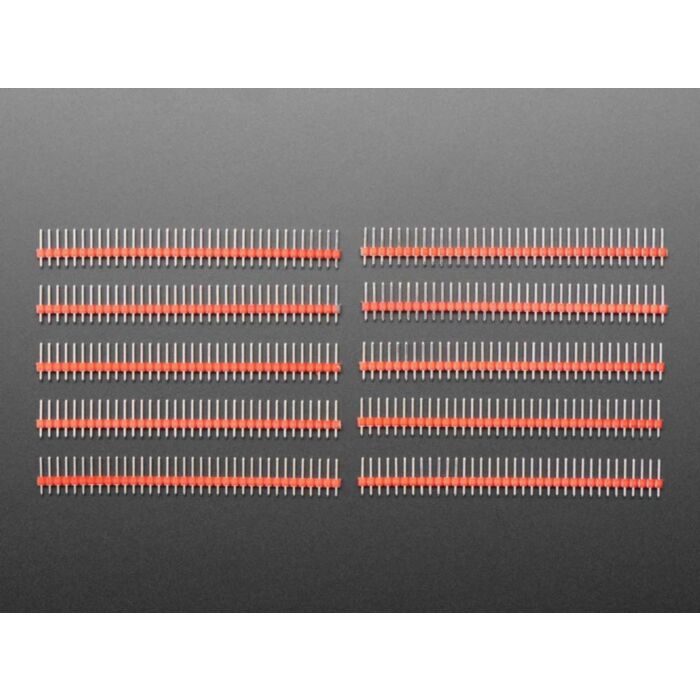 Break-away 0.1 36-pin strip male header - Red - 10 pack
