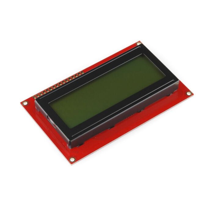 Basic 20x4 Character LCD - Black on Green 5V